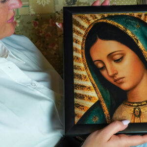 Antlitz Unserer Lieben Frau von Guadalupe - Digitaler Golddruck (Schwarz Rahmen) - Image 7
