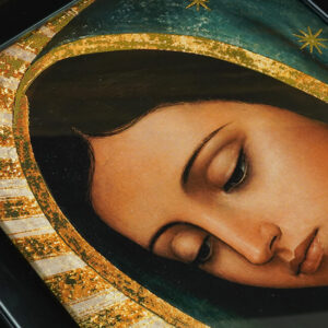 Antlitz Unserer Lieben Frau von Guadalupe - Digitaler Golddruck (Schwarz Rahmen) - Image 9