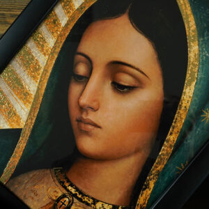 Antlitz Unserer Lieben Frau von Guadalupe - Digitaler Golddruck (Schwarz Rahmen) - Image 11