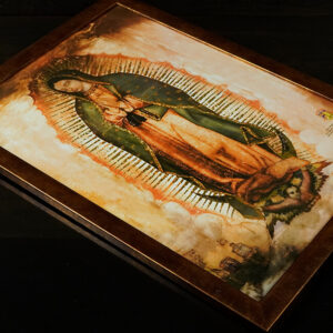 Golddruck Unsere Liebe Frau von Guadalupe – (A3 Format, Bronzerahmen) - Image 6