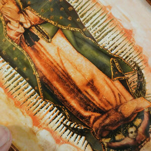Golddruck Unsere Liebe Frau von Guadalupe – (A5 Format, Bronzerahmen) - Image 8