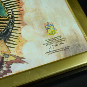 Golddruck Unsere Liebe Frau von Guadalupe – (A3 Format, Goldenrahmen) - Image 10