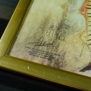 Golddruck Unsere Liebe Frau von Guadalupe – (A3 Format, Goldenrahmen) - Image 9