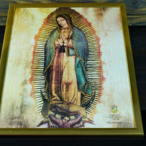 Golddruck Unsere Liebe Frau von Guadalupe – (A3 Format, Goldenrahmen) - Image 7