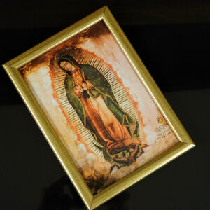Golddruck Unsere Liebe Frau von Guadalupe – (A5 Format, Goldenrahmen) - Image 6