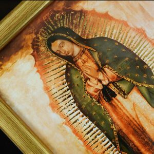 Golddruck Unsere Liebe Frau von Guadalupe – (A5 Format, Goldenrahmen) - Image 10