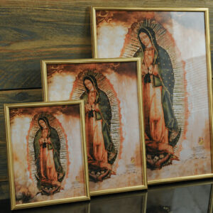 Golddruck Unsere Liebe Frau von Guadalupe – (A3 Format, Goldenrahmen) - Image 12