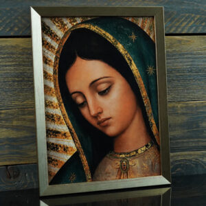 Antlitz Unserer Lieben Frau von Guadalupe - Digitaler Golddruck (Goldrahmen) - Image 4