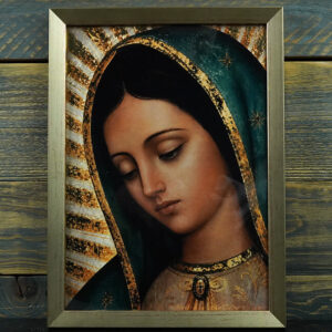 Antlitz Unserer Lieben Frau von Guadalupe - Digitaler Golddruck (Goldrahmen) - Image 3