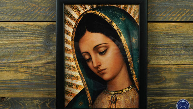 Unsere Liebe Frau von Guadalupe – Form – Golddruck im A4-Format (2)
