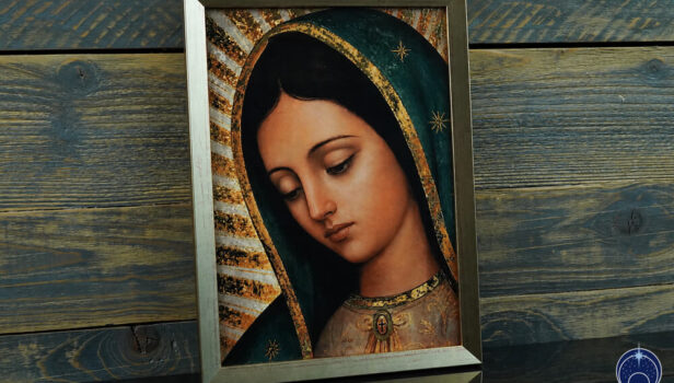 Unsere Liebe Frau von Guadalupe – Form – Golddruck im A4-Format (4)